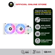 Thermalright Aqua Elite 240 WHITE V3 ARGB AIO Liquid CPU Cooler (AM5/LGA1851 Ready) ประกัน 3 ปี