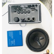 DIY KIT MODUL MP3 BLUETOOTH LCD / SET MODULE MP3 BLUETOOTH MODUL+SPEAKER+BATERAI NO.5
