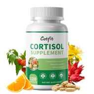 Catfit Cortisol Supplement for Women & Men - 120 Capsules - Cortisol Balance Support Relaxation Supp