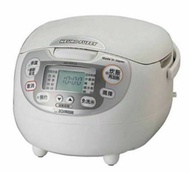 【ZOJIRUSHI 象印】日製10人份黑金剛微電腦電子鍋 NS-ZEF18 -白