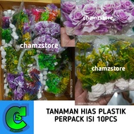 tanaman plastik aquarium perpack isi 10pcs / tanaman hias plastik aquascape / tanaman hias plastik / tanaman plastik