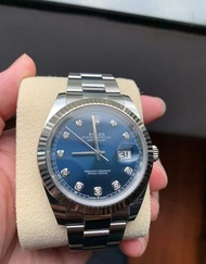 【已交流】勞力士 126334G ROLEX 藍面 十鑽 126334 原鑽時標 白金 太陽圈 DATEJUST DJ