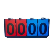 SEKINEW 4-Digit Basketball Scoreboard Manual Tabletop Counter Score Flipper Turn Points Board Score 