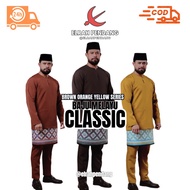 (FREE SAMPIN) BAJU MELAYU CLASSIC (BROWN ORANGE YELLOW SERIES) BY ELRAH EXCLUSIVE 2025