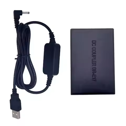 DR-E17 Dc coupler LP-E17 Dummy battery+DC 5V 2A USB charger cable for Canon eos M3 M5 M6 EOSM3 EOSM5