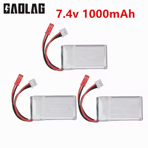 7.4v 1000mah Lipo Battery For Mjxrc X600 RC Toys Remote Control Upgrade 7.4V 703048 2S Battery With 