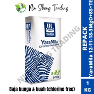 REPACK] 1kg YaraMila 12-11-18+3MgO+8S+TE/BAJA BUNGA/BAJA BUAH/花肥/果肥
