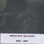 MAXZO RUST TECH รัสท์เทค สีน้ำมัน ทับหน้า สีกันสนิม ในตัวเดียว กัลวาไนซ์ สีทาเหล็ก ด้าน ทอง กึ่งเงา 3.785 ลิต