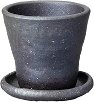 Elcom LIS-021 Flowerpot, Tronco Lisse Cuppot, Black