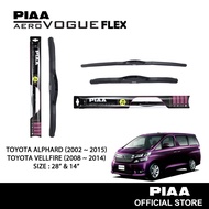 PIAA Aero Vogue FLEX Silicone Wiper For Toyota Alphard/Vellfire (28" & 14")