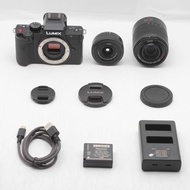 【Excellent】  Compact and Lightweight Mirrorless Camera with Lumix Double Zoom Lens Kit, Black, DC-G1