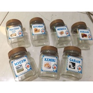 P11-spice JAR 200ml SPICE JAR | Spice place| Spice PLACE SET | Spice CONTAINER SET | Kitchen SPICE B