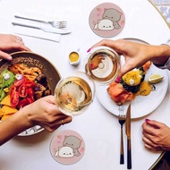 Supply Round Heat Insulation Pad Car Coaster Silicone Coffee Coaster Car Coaster Tea Table Coaster T