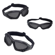Shooting Hunting Gun Glasses Outdoor Anti Fog Hole Glasses Airsoft Half Face Mask Hollow Eye Safety Goggles