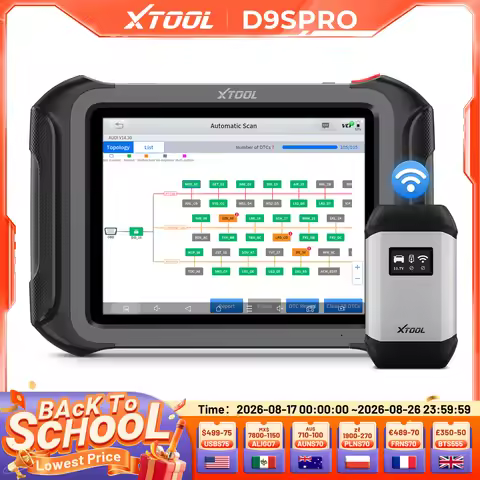 XTOOL D9S PRO D9SPRO WIFI Diagnostic Tool ECU Programmer Automotive Scanner Topology Map VAG Guided 