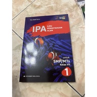 ERLANGGA SCIENCE PACKAGE BOOK SMP/MTS GRADE 7 CLASS 8/ CLASS 9 INDEPENDENT CURRICULUM Revision