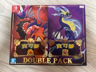寶可夢 朱 紫 Pokemon Scarlet &amp; Violet Double Pack Nintendo Switch Game 任天堂