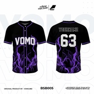 Full Printing Baseball Jersey Costume Name/Number/Logo PREMIUM - Vomo Industry BSB010