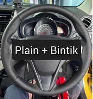 Pembalut Stereng Steering Cover Proton Persona steering wheel hand sewing stitch steering cover jahi