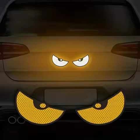 2pcs Reflective Car Stickers Motorbike Helmet Improve Your Vehicle's Visibility And Safety With Devi