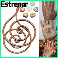 ESTRENAR Copper Palm Ring, Adjustable Portable Spiral Palm Ring,  Jewelry Accessories Handmade Reiki