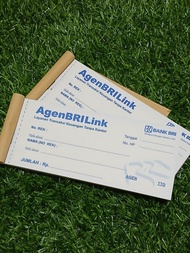 NOTA SLIP STORAN AGEN BRILINK /KWITANSI BRILINK 2 RANGKAP ISI 100 LEMBAR 50 SET READY STOK