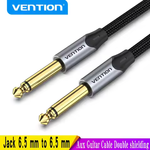 Vention Aux Guitar Cable 6.5 Jack 6.5mm to 6.5mm Audio Cable 6.35mm Aux Cable for Stereo Guitar Mixe