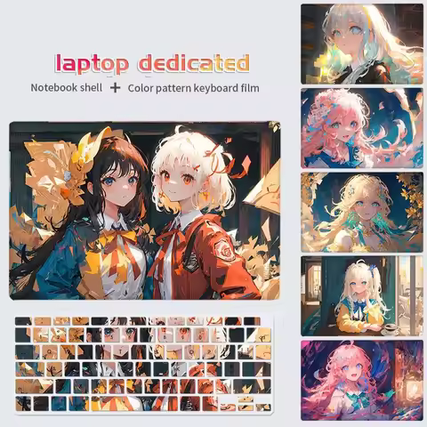 Anime Laptop Case Protective Hard Shell Sleeve For Macbook Air A1466 A2337 Pro A2681 A2485 A2941Fash