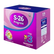 Susu S-26 Progress Milk Powder (1.8kg x 2) Susu Formula Susu Tepung Susu Budak Susu Untuk Umur 1-3 T