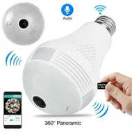 Lampu berserta CCTV kawalan rumah panorama bulb wifi ip camera 360 degree cctv camera security
