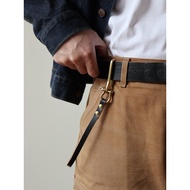 American Cowhide Handmade Brass Khaki Style Caibu Chain Wallet Chain Waist Decorative Pants Chain