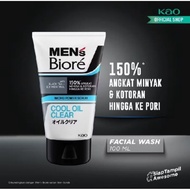 Men's Biore COOL OIL CLEAR Facial Wash 100 Gr - Biore Men's Facial Soap