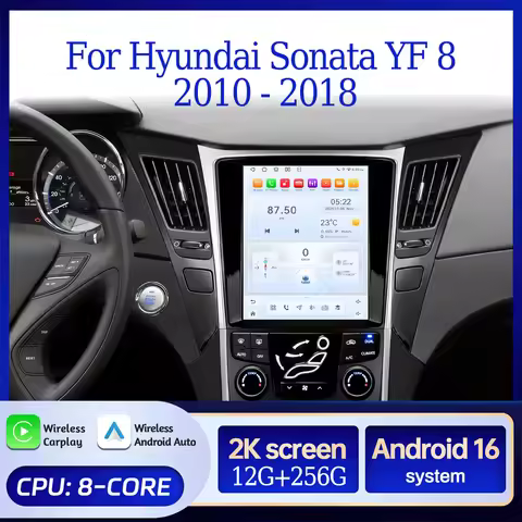 9.7"Android 16 For Hyundai Sonata YF 8 2010 - 2018 Wireless ZLink CarPlay Stereo Multimedia Player 8