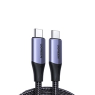 UGREEN 綠聯 USB-C/Type-C 3.1快充100W 高速傳輸10Gbps 4K影音 金屬殼編織 專業版 (1公尺)