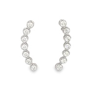 Top Cash Jewellery 9K White Gold Aura Butterfly Diamond Earrings