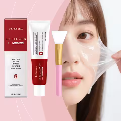 Collagen Peel off Mask Overnight Moisturizing Facial Cleansing Glow Skin Barrier Repair Collagen Mas