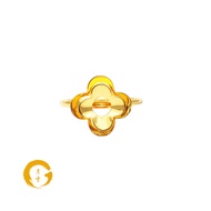 Orient Jewellers 916 Gold Charmed Clover Ring