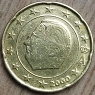 20 cent euro 2000 Belgia koin error