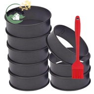 [fsfejhbjhfk]8 Pack Stainless Steel English Muffin Rings 4 Inch Crumpet Rings Nonstick Pastry Ring M