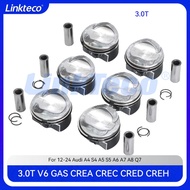 Engine Part Piston & Ring Fit 3.0 T L V6 GAS CREA CREC CRED CREH CREG For 12-24 Audi A4 S4 A5 S5 A6 