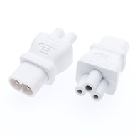 IEC 320 C5 to C8 Power Adapter, IEC 320 3 Pole Female to 2 pole Male Converter Plug C5-C8 AC Adapter