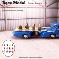 [Fenteer] People Figure Scene People Figure Model Car Kits Kit Little People Resin Diorama Figurine 