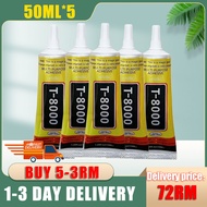 100% ORIGINAL T8000 Black Glue Fast Dry Mobile Phone Tablet Screen LCD Back Cover Multipurpose Adhes
