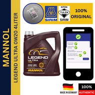 (MADE IN GERMAN) MANNOL 7918-4 Legend Ultra 0W20 FULLY SYNTHETIC 4L