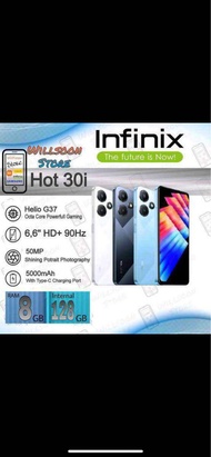 Infinix hot 30i ram 16 gb (8+8) /128 new produk hp gaming