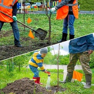 100Pack Marking Flags Orange Yard Flags 15x4x5Inch Marker Flags Lawn Flags Markers Irrigation Flags