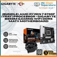 (Bundle) AMD Ryzen 7 8700F (Tray) Processor + Gigabyte B650M GAMING WIFI DDR5 mATX Motherboard