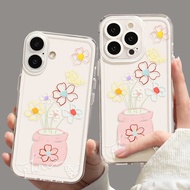 Clear Butterfly Sketch Flower Case iphone 17 Pro Max 17 air 16E 15 Pro Max 11 13 Pro Max Ip11 7+ 8+ 