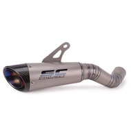 ระบบท่อไอเสียของรถจักรยานยนต์2017-2023 Z900E Z900 SE A2ไทเทเนียมอัลลอยด์ท่อไอเสียท่อเชื่อมกลางแบบเลื