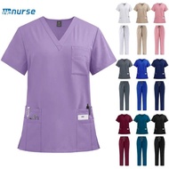 New Doctor Nurse Uniform Quick Dry Surgical Clothes Operating Room Straight Pant Solid Color Scrub S